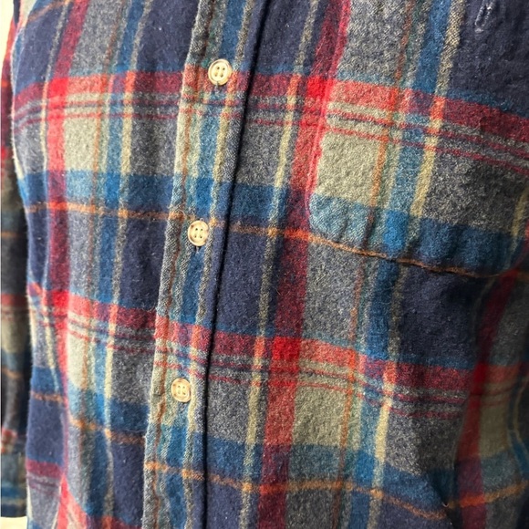 Vintage Pendleton Red and Blue Casual Button Down Shirt - Picture 4 of 12